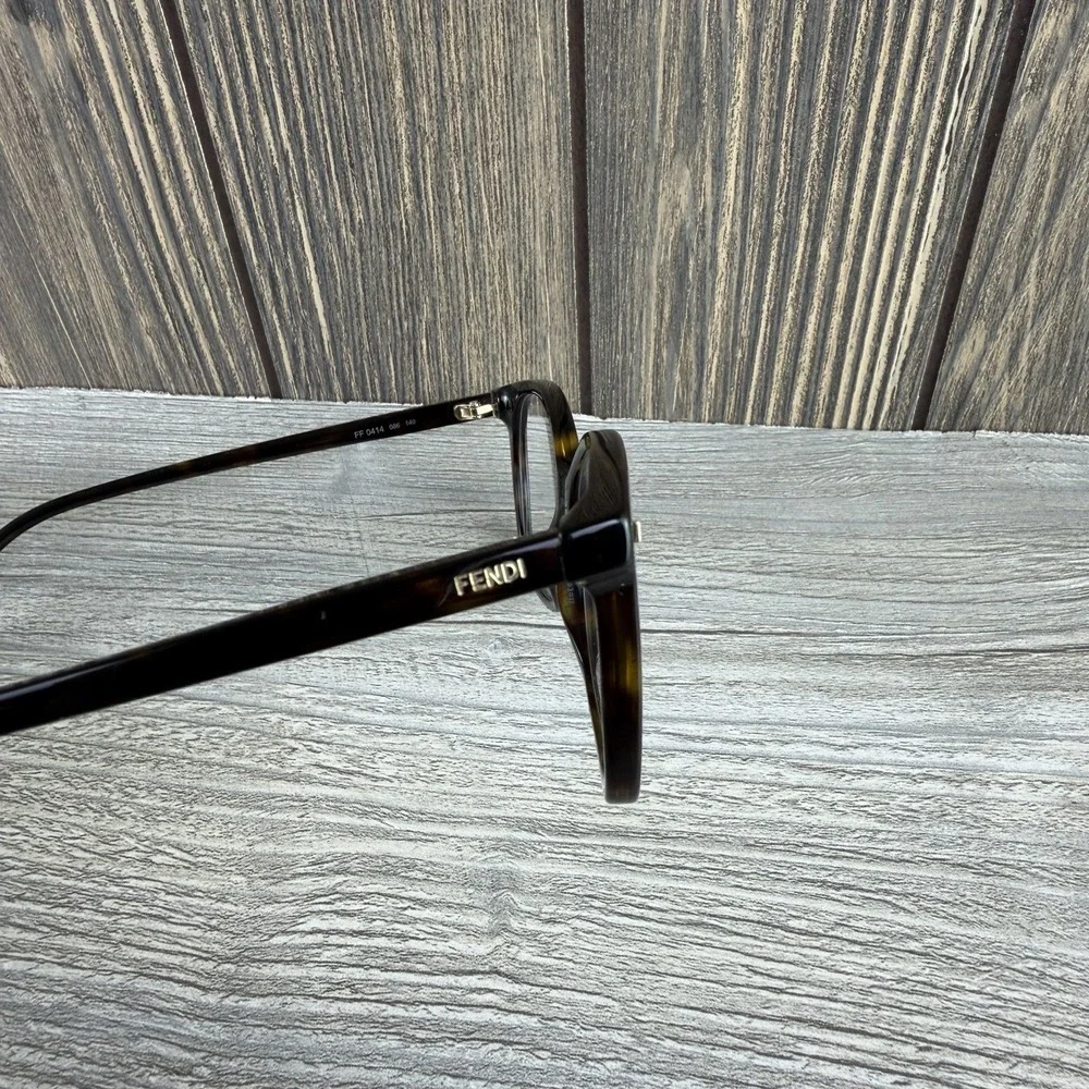 Fendi FF 0414 086 Womens Havana Eyeglasses Frames 53-17-140 Made in Italy